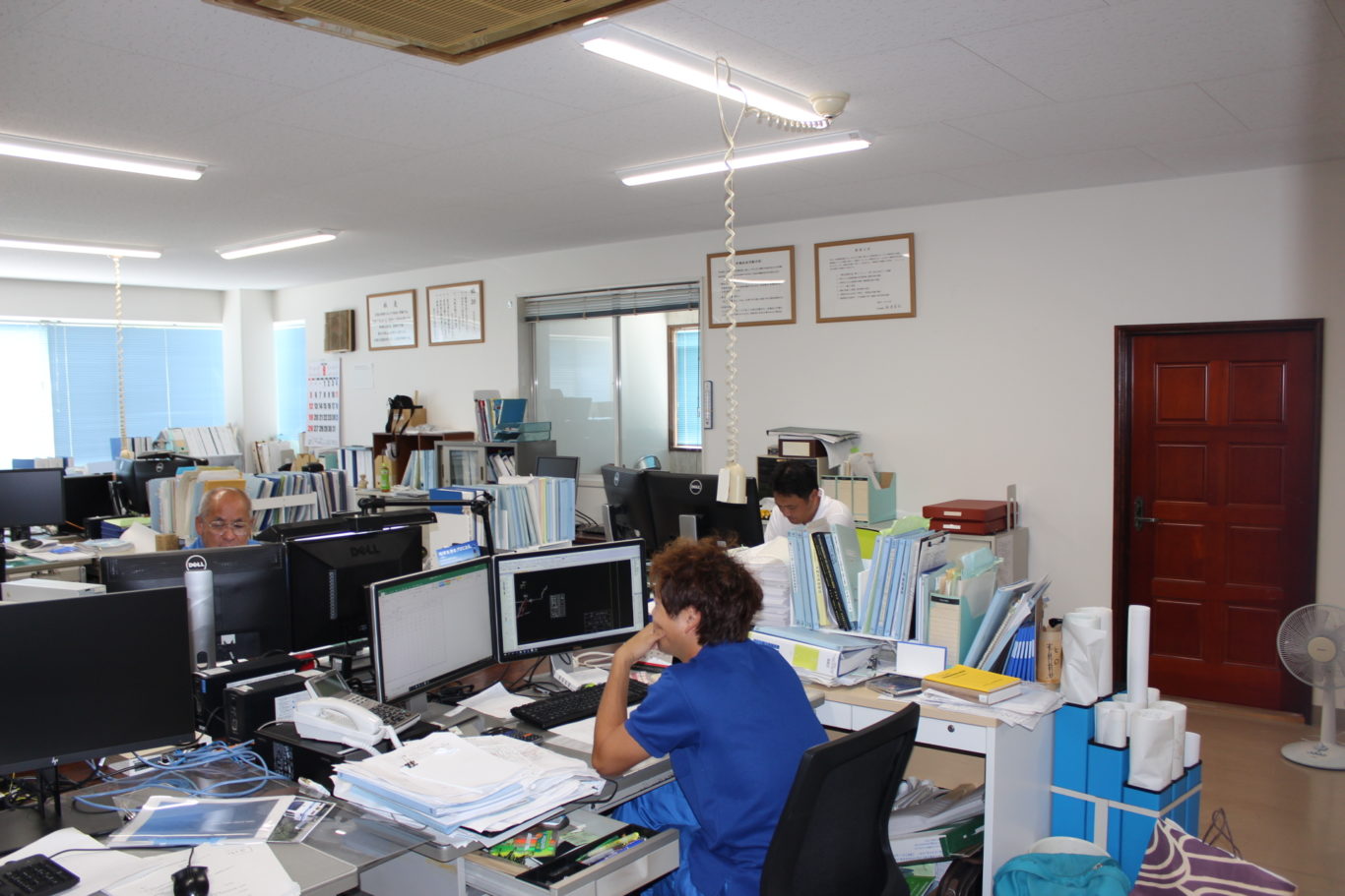 株式会社アイム社屋内でのお仕事の様子