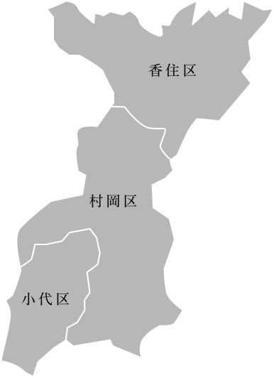 香美町の地図